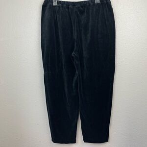 Vintage Morning Sun Black Velour Pants Size XL EUC